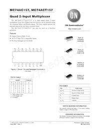 MC74ACT157NG Datasheet Cover