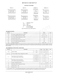 MC74ACT157NG Datasheet Page 3