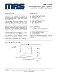 MP24894GJ-P Datasheet Copertura