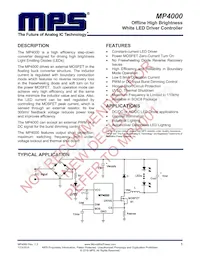MP4000DS-LF Datasheet Cover