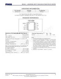 MP4001DS-LF Datasheet Page 2
