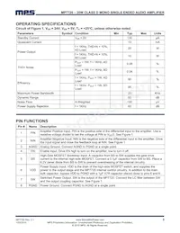 MP7720DS-LF Datasheet Page 3