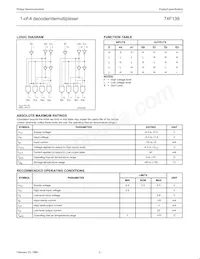 N74F139D Datasheet Page 3