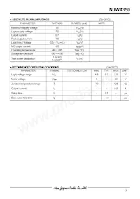 NJW4350E2-TE2 Datasheet Pagina 3