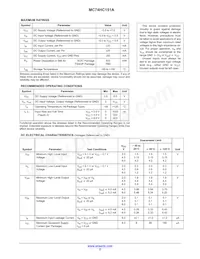 NLV74HC151ADTR2G Datasheet Page 2