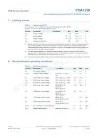 PCA8550PW/DG Datasheet Page 8
