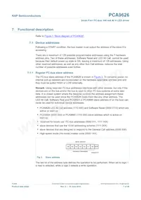 PCA9626BS Datasheet Page 7