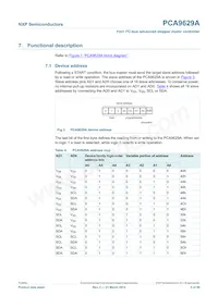 PCA9629APWJ Datasheet Page 5
