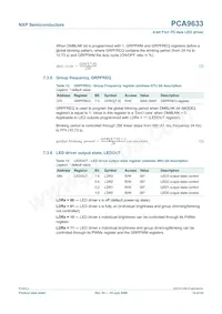 PCA9633PW Datasheet Page 14