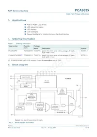 PCA9635PW/S911 Datasheet Page 3