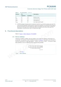 PCA9848PWZ Datasheet Page 5