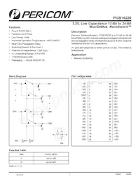 PI3B16226BE Datasheet Cover