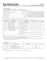 PI3B16861AE Datasheet Pagina 2