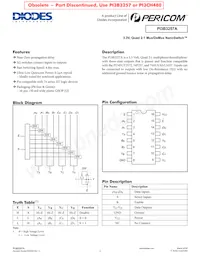 PI3B3257AQEX Datasheet Cover
