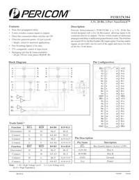 PI3B32X384BE Datasheet Cover