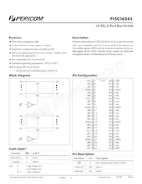 PI5C16245AEX Datasheet Cover