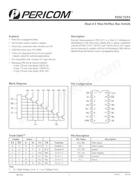 PI5C3253Q Datasheet Cover