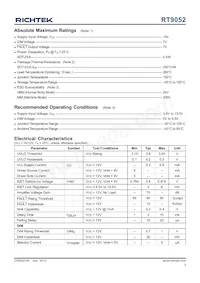 RT9052GE Datasheet Page 3