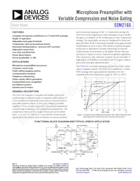 SSM2166SZ-REEL Datasheet Cover