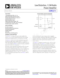 SSM2211CPZ-R2 Datenblatt Cover