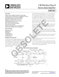 SSM2304CPZ-REEL7 Datasheet Cover
