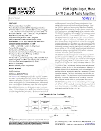 SSM2517CBZ-R7 Datasheet Copertura