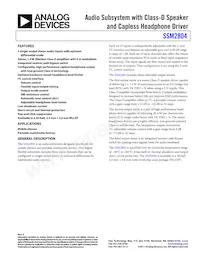 SSM2804CBZ-R7 Datasheet Cover