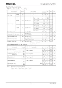 TC74LCX257FT(EL) Datasheet Page 4