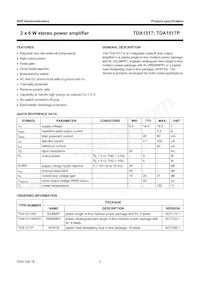 TDA1517/N3 Datasheet Page 2