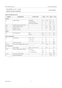 TDA1519C/N3C Datasheet Page 3