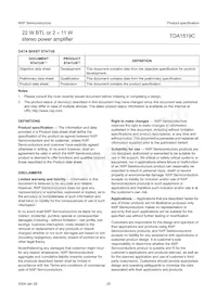 TDA1519C/N3C Datasheet Pagina 20