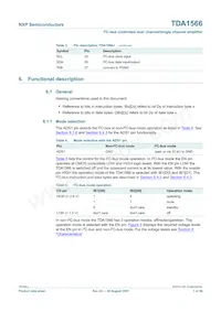 TDA1566TH/N1C數據表 頁面 7