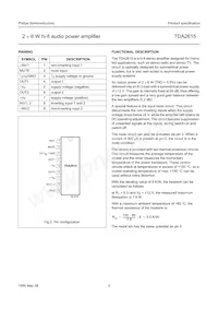 TDA2615/N1 Datasheet Page 4