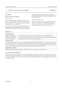 TDA2615/N1 Datasheet Page 11
