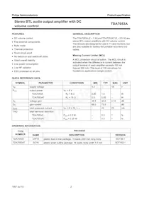 TDA7053AT/N2 Datasheet Page 2