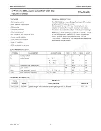 TDA7056B/N1 Datasheet Page 2