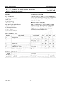 TDA7057AQ/N2 Datasheet Page 2