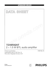 TDA8542AT/N1 Datasheet Cover