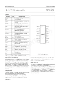 TDA8542TS/N1 Datasheet Page 4