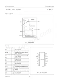TDA8543T/N1 Datasheet Page 3