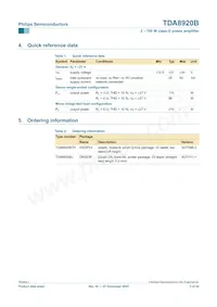 TDA8920BJ/N2 Datasheet Page 2