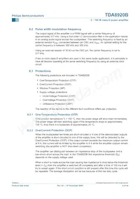 TDA8920BJ/N2數據表 頁面 8