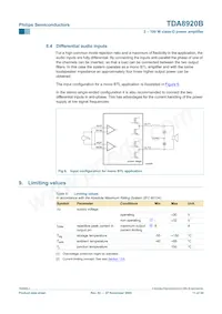 TDA8920BJ/N2 Datasheet Page 11