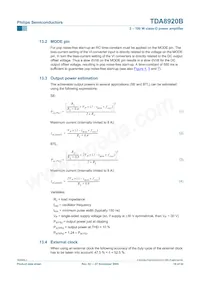 TDA8920BJ/N2 Datasheet Page 16