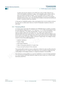 TDA8920BJ/N2 Datasheet Pagina 19