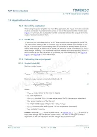 TDA8920CJ/N1 Datasheet Pagina 17