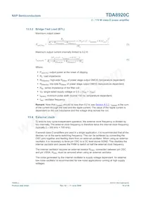 TDA8920CJ/N1數據表 頁面 18