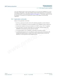 TDA8920CJ/N1 Datasheet Pagina 21