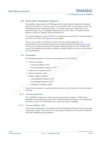 TDA8922CJ/N1 Datasheet Page 8