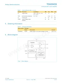 TDA8945S/N1 Datasheet Page 2